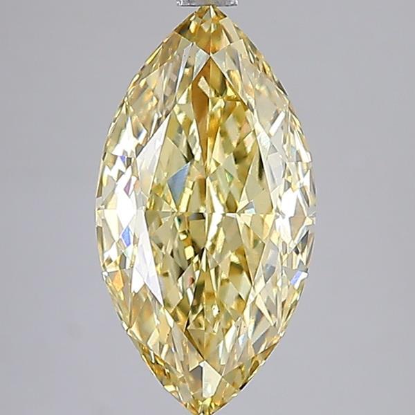 4.03 Ct. Fancy Yellow Marquise Lab Grown Diamond