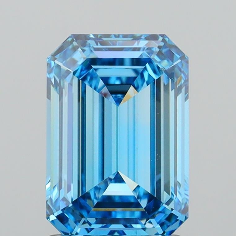 1.85 Ct. Fancy Vivid Blue Emerald Lab Grown Diamond