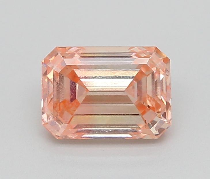 1.06 Ct. Fancy Pinkish Orange Emerald Lab Grown Diamond