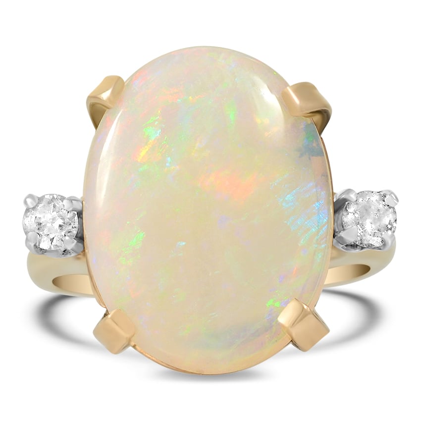 Retro Opal Cocktail Ring