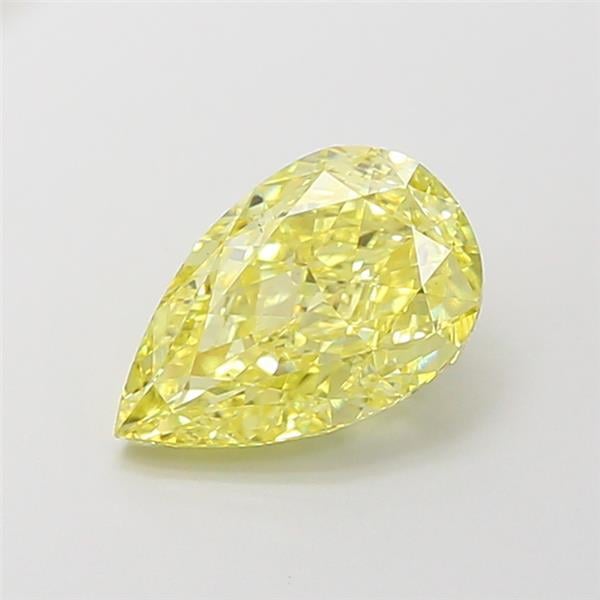 2.01 Ct. Fancy Intense Yellow Pear Lab Grown Diamond