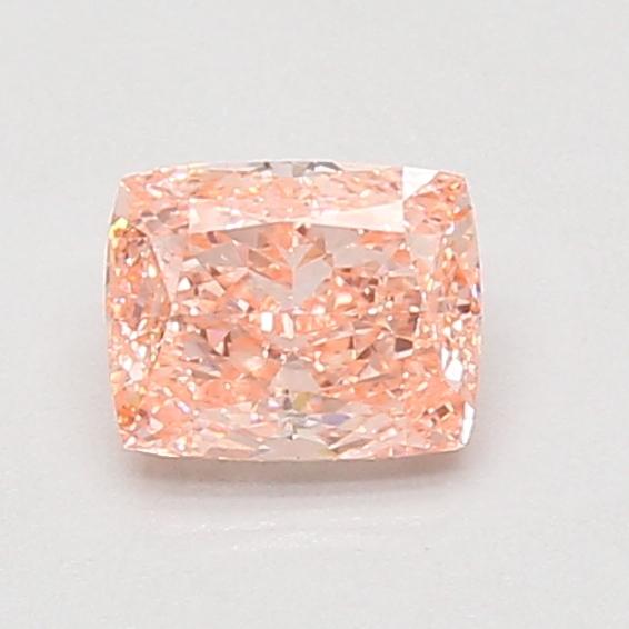 0.76 Ct. Fancy Vivid Pink Cushion Lab Grown Diamond