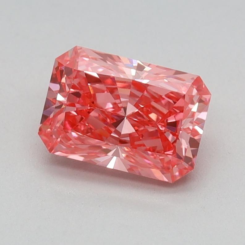 0.76 Ct. Fancy Vivid Pink Radiant Lab Grown Diamond