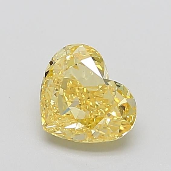 1.73 Ct. Fancy Vivid Yellow Heart Lab Grown Diamond