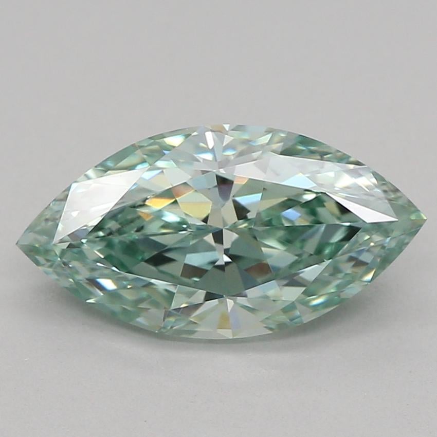 1.07 Ct. Fancy Vivid Green Marquise Lab Grown Diamond