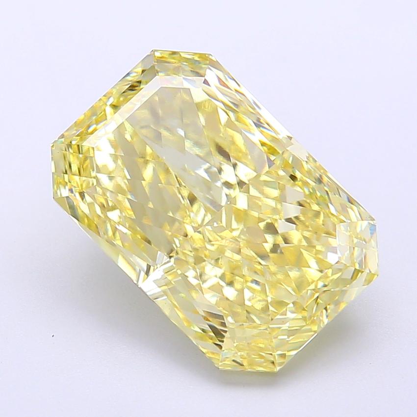 6.57 Ct. Fancy Intense Yellow Radiant Lab Grown Diamond