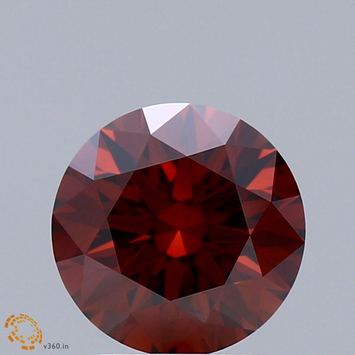 2.04 Ct. Fancy Deep Orange Round Lab Grown Diamond