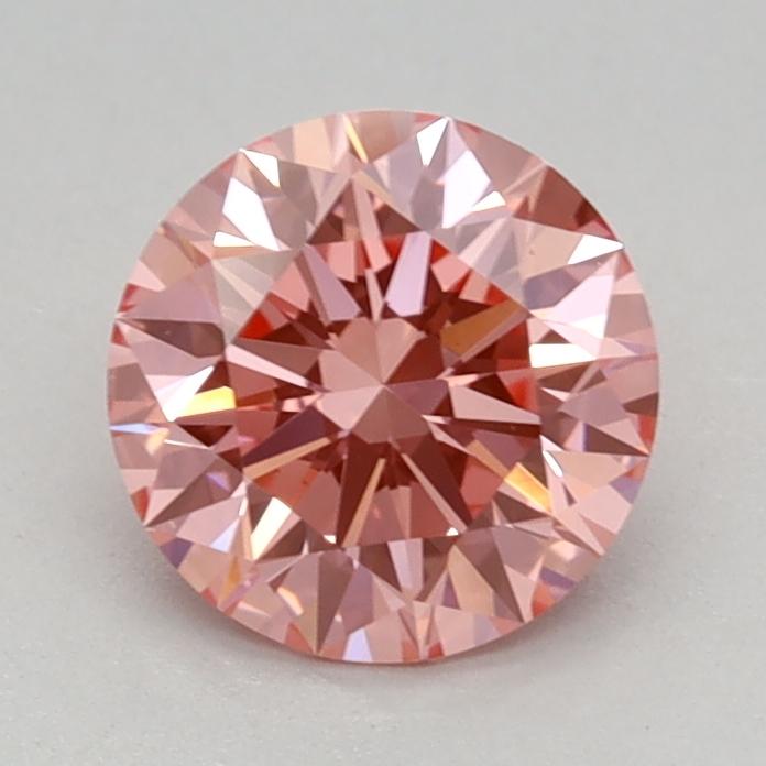 0.78 Ct. Fancy Vivid Pink Round Lab Grown Diamond