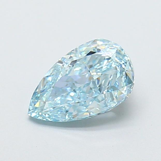 1.19 Ct. Fancy Vivid Blue Pear Lab Grown Diamond