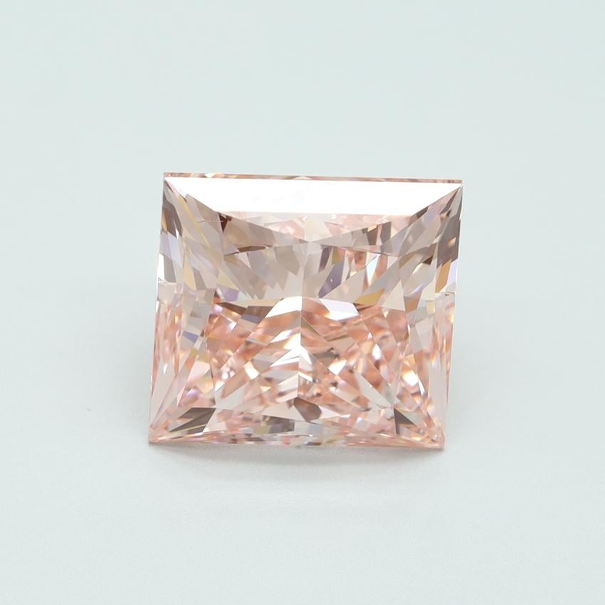 5.01 Ct. Fancy Vivid Pink Princess Lab Grown Diamond