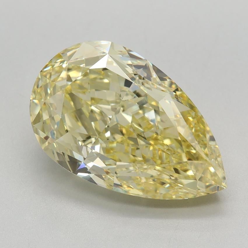 4.37 Ct. Fancy Intense Yellow Pear Lab Grown Diamond