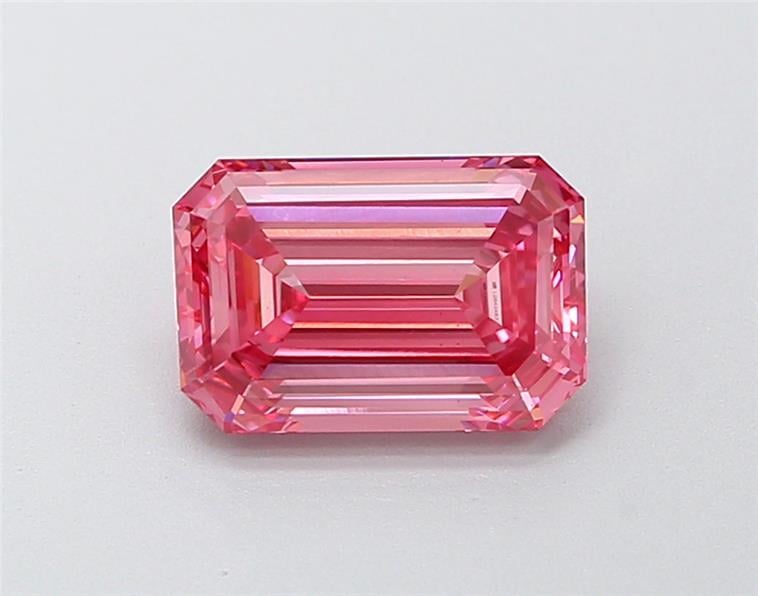 1.73 Ct. Fancy Vivid  Pink Emerald Lab Grown Diamond