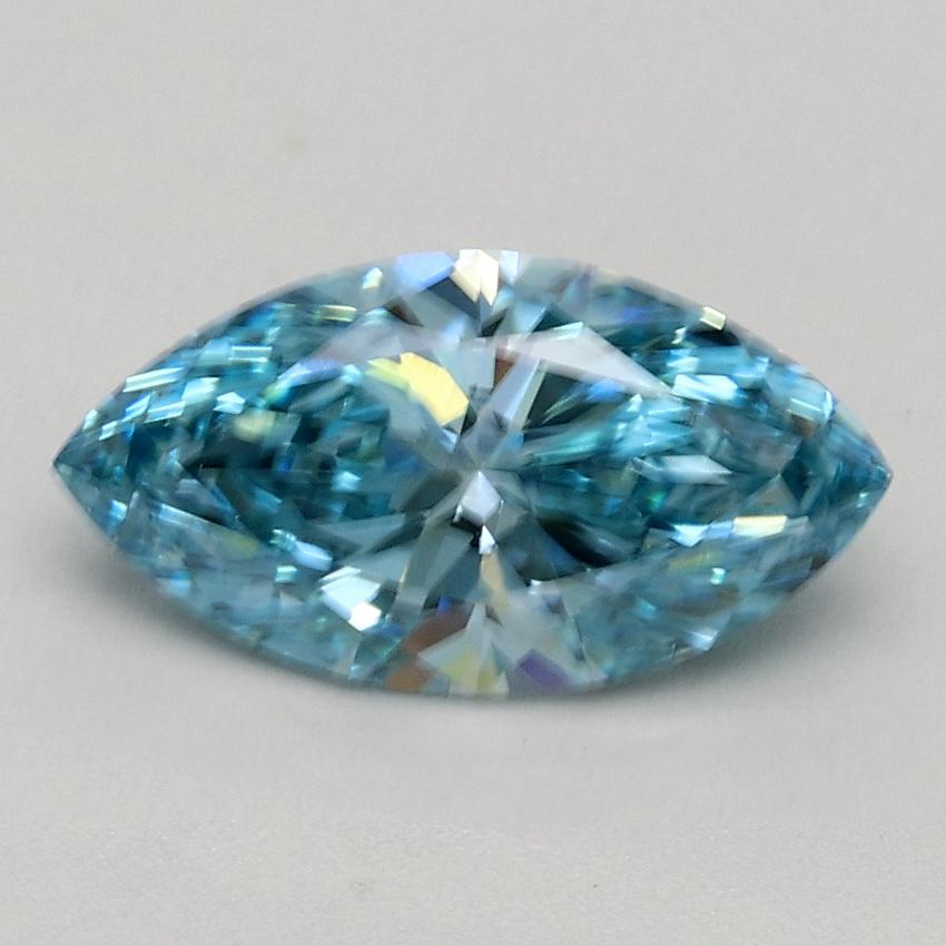 1.00 Ct. Fancy Vivid Blue Marquise Lab Grown Diamond
