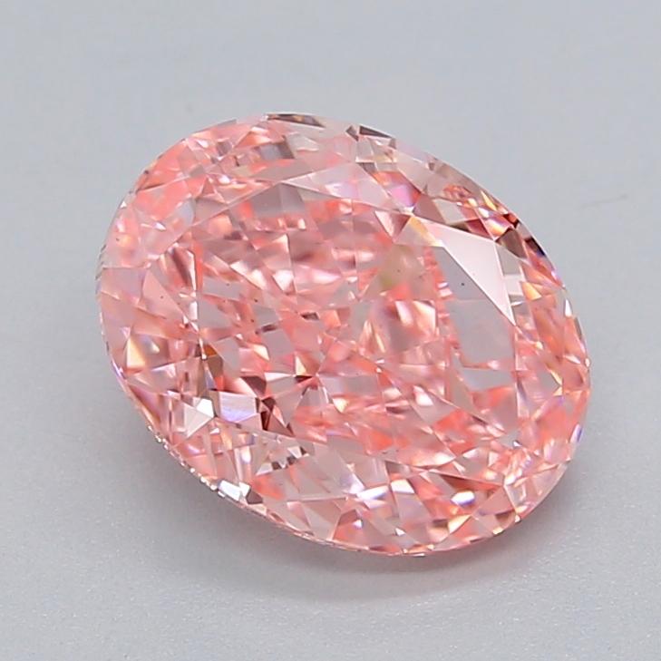 2.05 Ct. Fancy Vivid  Pink Oval Lab Grown Diamond