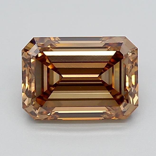 2.52 Ct. Fancy Light  Brown Emerald Lab Grown Diamond