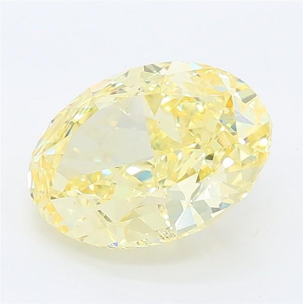 2.41 Ct. Fancy Intense Yellow Oval Lab Grown Diamond