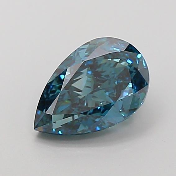 2.57 Ct. Fancy Vivid Blue Pear Lab Grown Diamond
