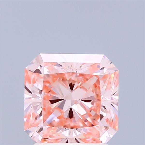 2.10 Ct. Fancy Vivid Pink Radiant Lab Grown Diamond