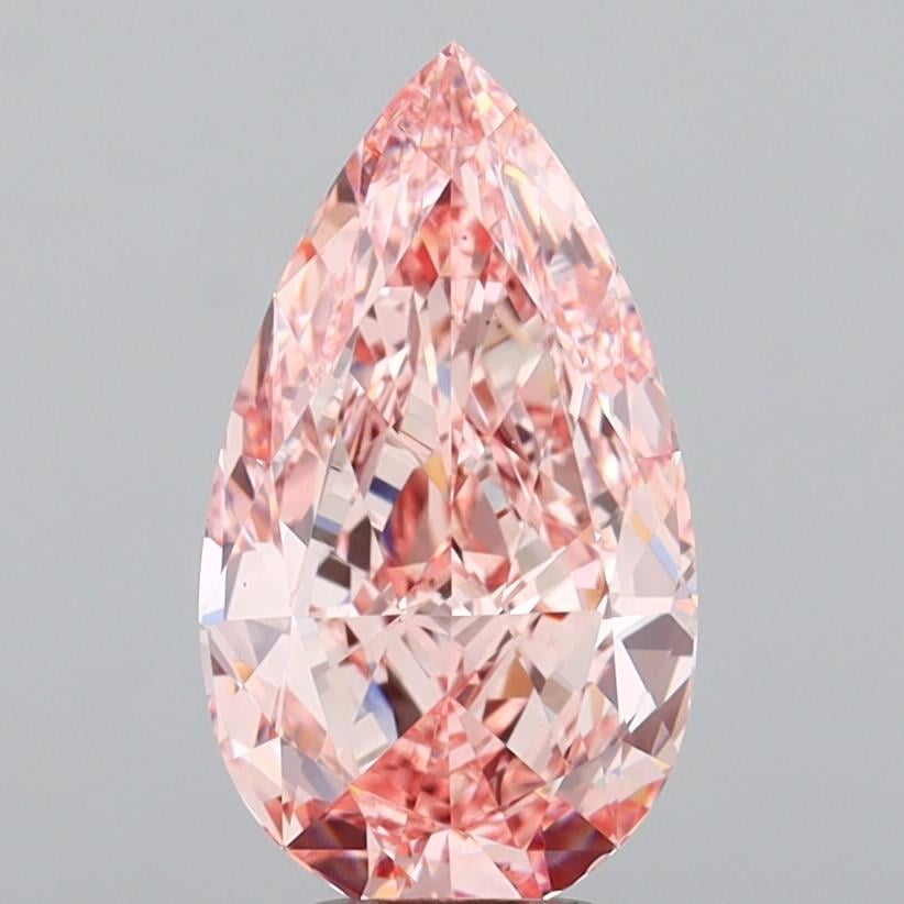 4.50 Ct. Fancy Vivid Pink Pear Lab Grown Diamond