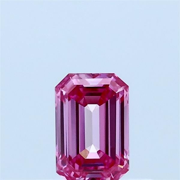 0.37 Ct. Fancy Vivid Pink Emerald Lab Grown Diamond
