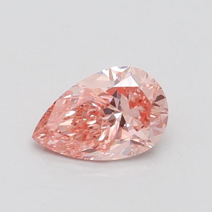 0.42 Ct. Fancy Intense Pink Pear Lab Grown Diamond