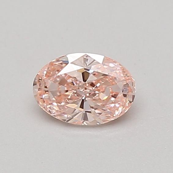 0.44 Ct. Fancy Intense Pink Oval Lab Grown Diamond