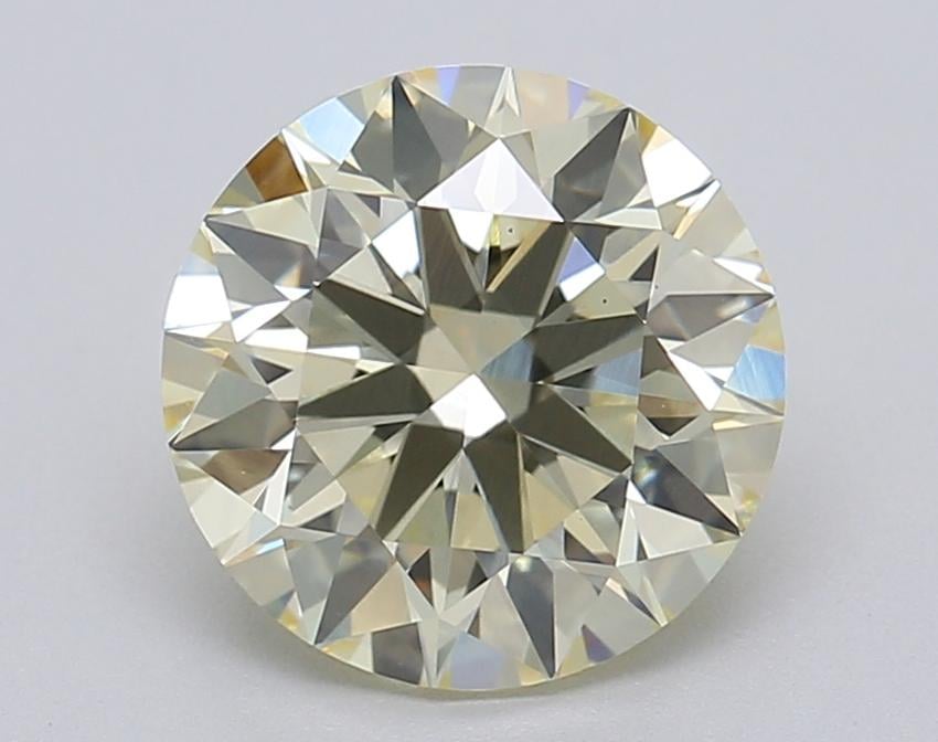 2.02 Ct. Fancy Light Yellow Round Lab Grown Diamond