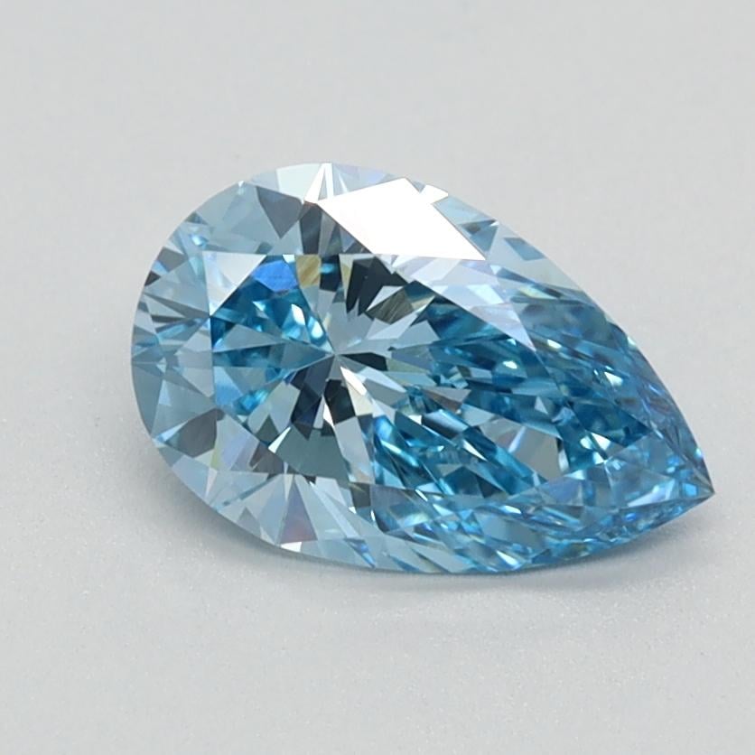 0.92 Ct. Fancy Vivid Blue Pear Lab Grown Diamond