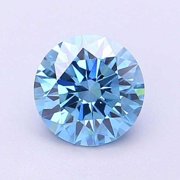 1.08 Ct. Fancy Vivid Blue Round Lab Grown Diamond