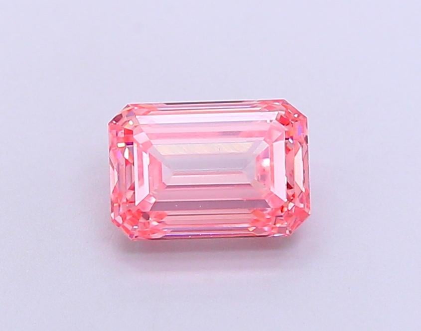 1.51 Ct. Fancy Intense  Pink Emerald Lab Grown Diamond