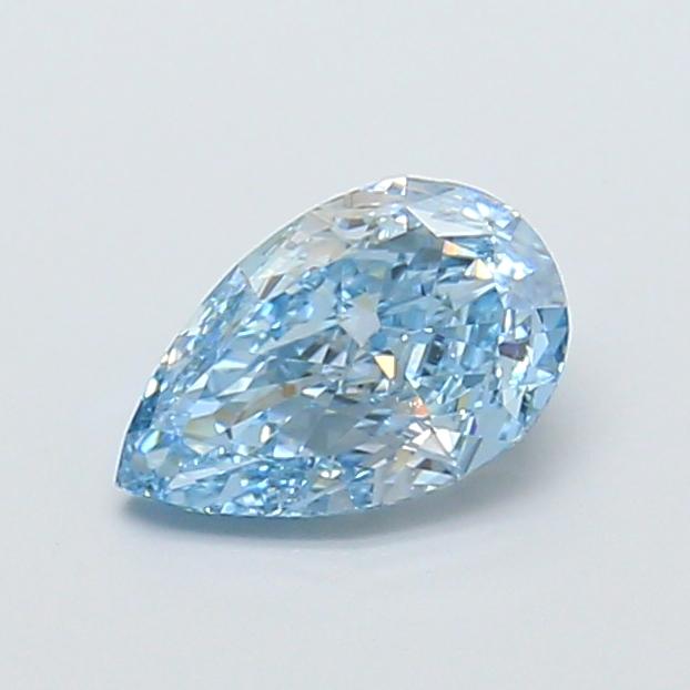 1.01 Ct. Fancy Intense  Blue Pear Lab Grown Diamond