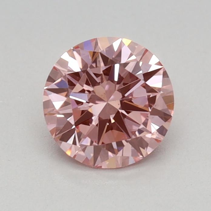 0.50 Ct. Fancy Vivid Pink Round Lab Grown Diamond