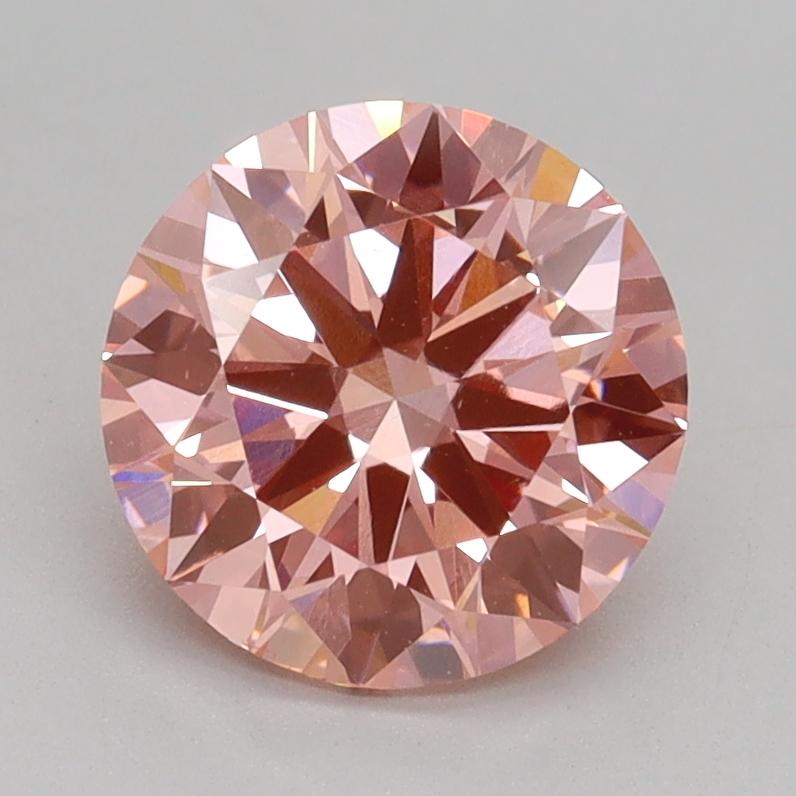 1.81 Ct. Fancy Intense Pink Round Lab Grown Diamond