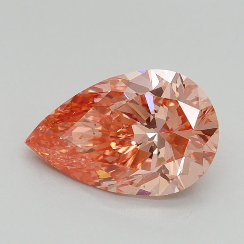 1.51 Ct. Fancy Intense Pink Pear Lab Grown Diamond