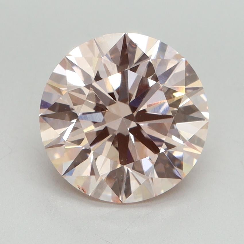 3.01 Ct. Fancy Intense Pink Round Lab Grown Diamond