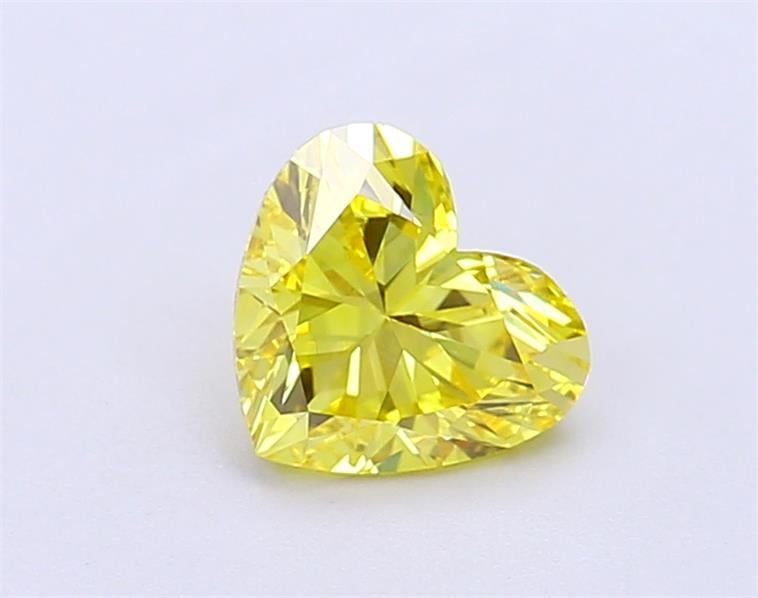 1.03 Ct. Fancy Vivid  Yellow Heart Lab Grown Diamond