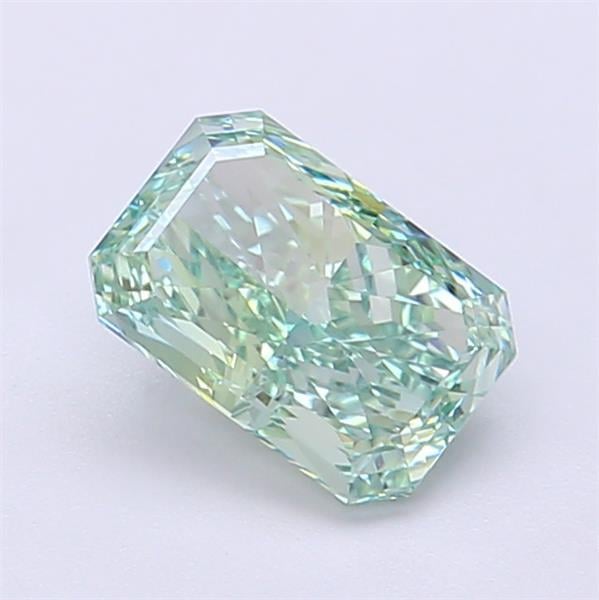1.01 Ct. Fancy Vivid Green Radiant Lab Grown Diamond