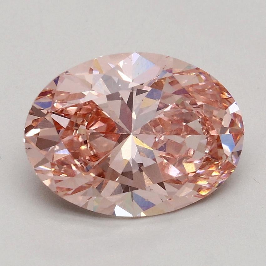 1.80 Ct. Fancy Intense Pink Oval Lab Grown Diamond