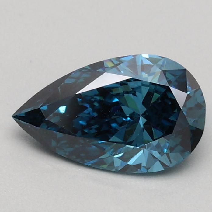 0.60 Ct. Fancy Vivid Blue Pear Lab Grown Diamond