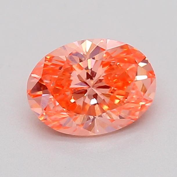 0.34 Ct. Fancy Vivid  Pink Oval Lab Grown Diamond