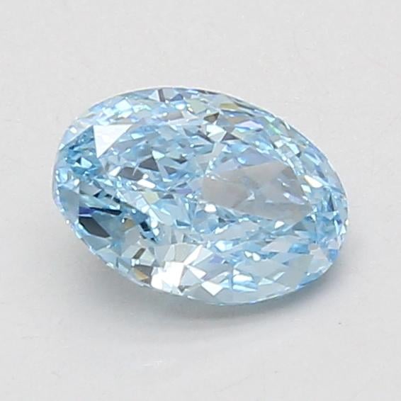 1.00 Ct. Fancy Vivid Blue Oval Lab Grown Diamond