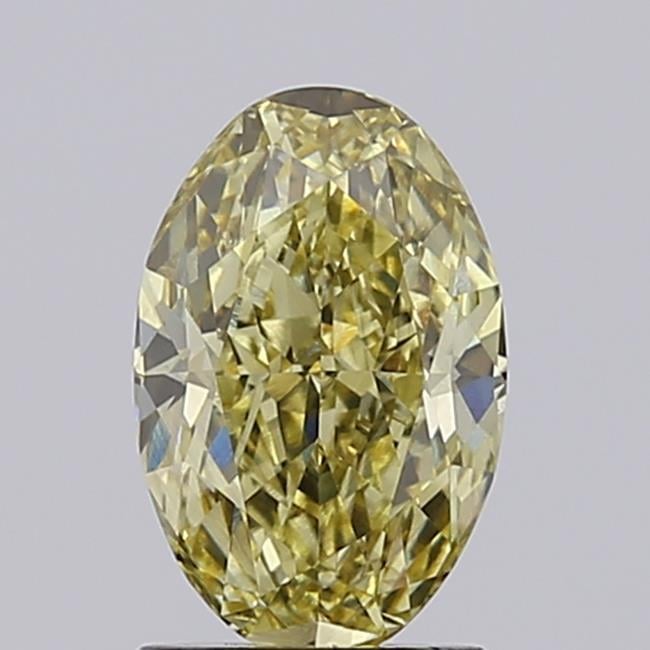 2.03 Ct. Fancy Intense Yellow Oval Lab Grown Diamond