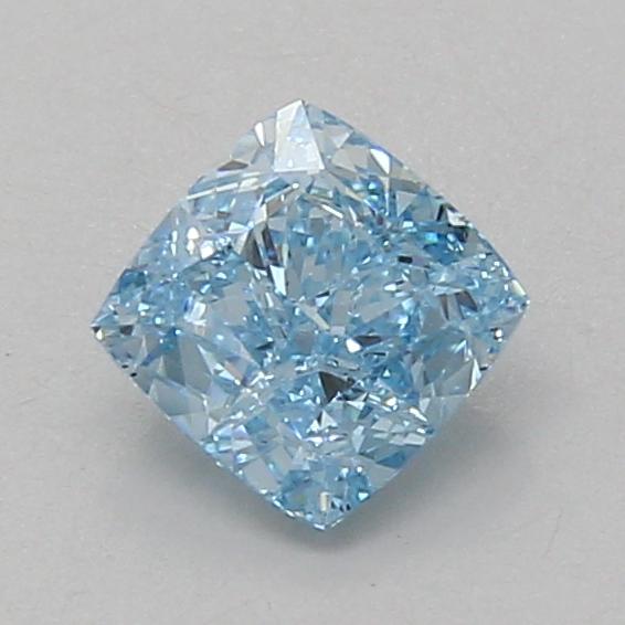 1.00 Ct. Fancy Vivid Blue Cushion Lab Grown Diamond