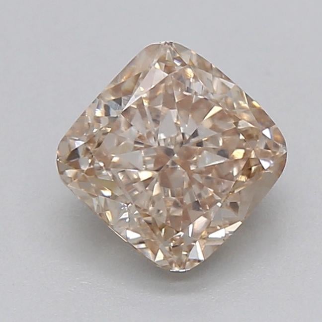 0.58 Ct. Very Light  Brown Cushion Lab Grown Diamond