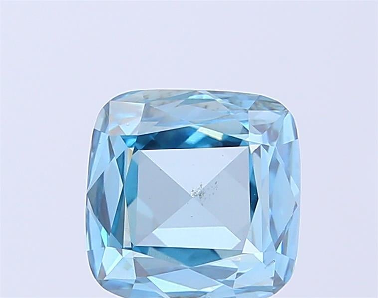 1.85 Ct. Fancy Vivid Blue Cushion Lab Grown Diamond