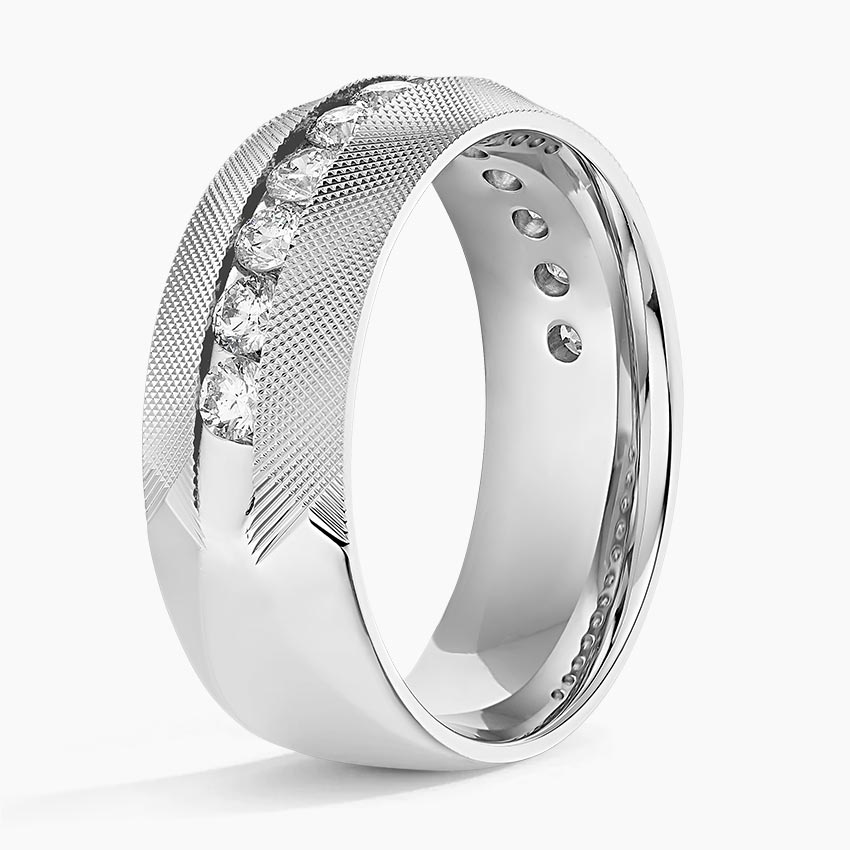 Maverick Diamond 8mm Wedding Ring (1 ct. tw.) in Platinum