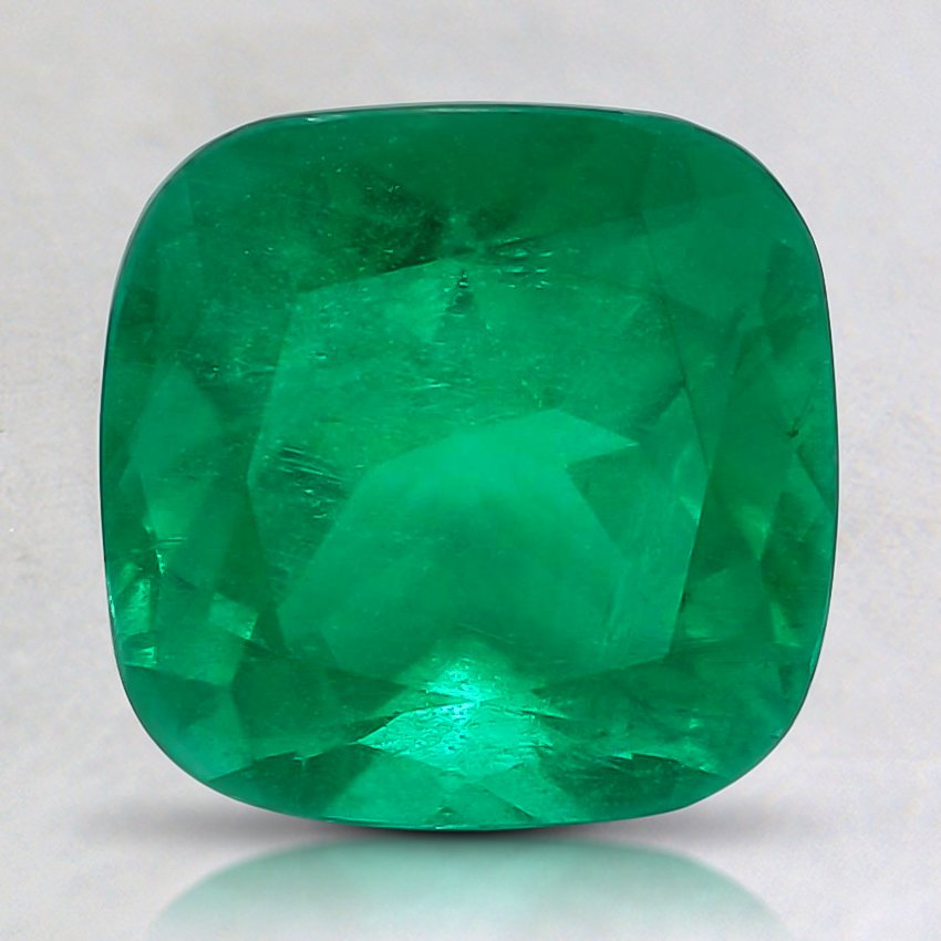 8mm Premium Cushion Emerald
