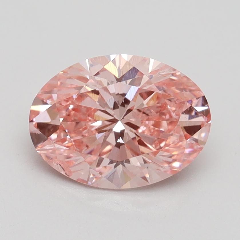 1.41 Ct. Fancy Vivid Pink Oval Lab Grown Diamond