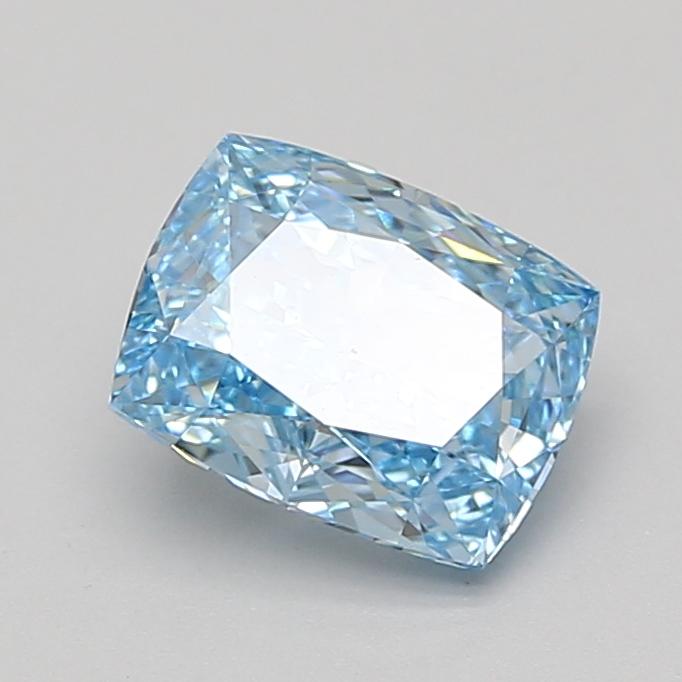 2.04 Ct. Fancy Vivid Blue Cushion Lab Grown Diamond