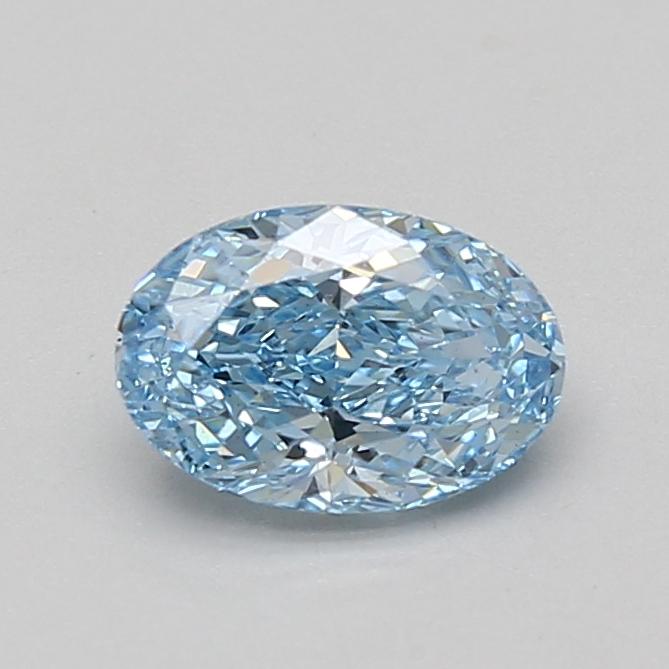 1.10 Ct. Fancy Vivid Blue Oval Lab Grown Diamond
